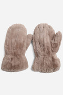 JG923 Seamed Fur Mittens