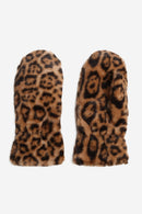 JG924 Leopard Fur Mittens