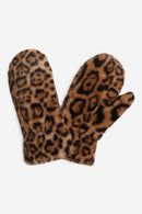 JG924 Leopard Fur Mittens