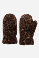 JG924 Leopard Fur Mittens
