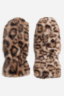 JG924 Leopard Fur Mittens