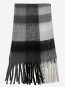 JS2431 Plaid Chunky Scarf With Fringe