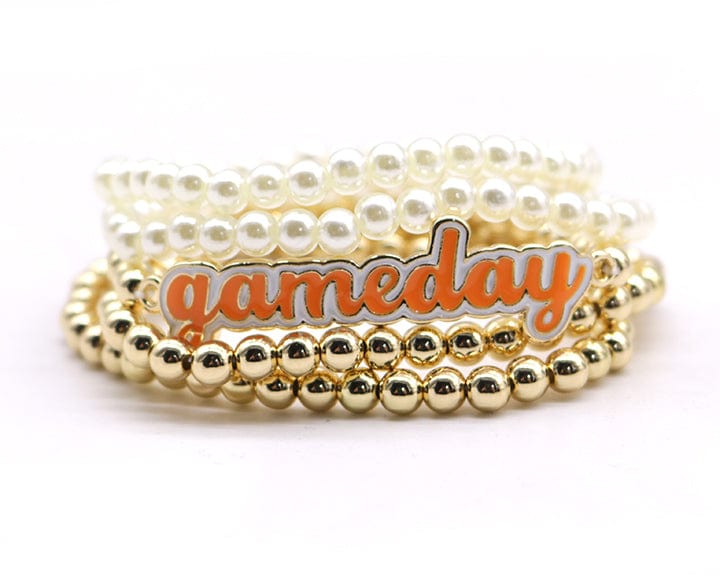 KB1005 Game Day Stretch 5 Piece Beaded Bracelet Set