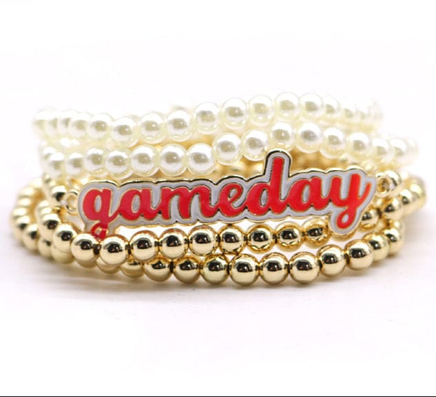 KB1005 Game Day Stretch 5 Piece Beaded Bracelet Set