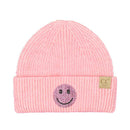 KDHTE0100 KIDS Rhinestone Smiley Beanie