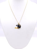 KN1001 Game Day Football Helmet Pendant Necklace