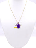 KN1001 Game Day Football Helmet Pendant Necklace