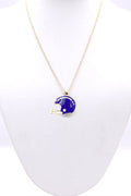 KN1001 Game Day Football Helmet Pendant Necklace