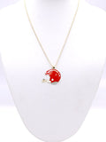 KN1001 Game Day Football Helmet Pendant Necklace