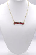 KN1048 Game Day Letter Pendant Necklace