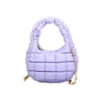 HQ127 Olivia Mini Quilted Puffer Top Handle Crossbody Bag