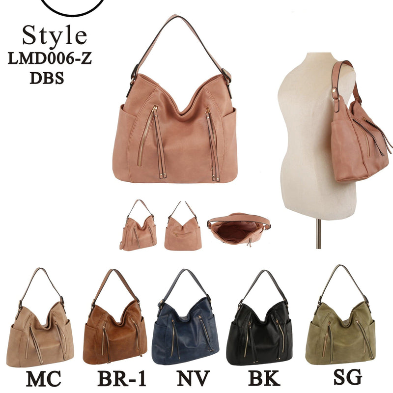 LMD006Z Liona Zip Detail Tote Bag