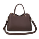 LP16609 Charlotte Triple Compartment Satchel Crossbody Bag with Scarf