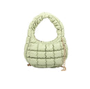 HQ127 Olivia Mini Quilted Puffer Top Handle Crossbody Bag