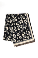 MS0496 Leopard Reversible Fringe Scarf Wrap