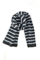 MS0500 StrIpe Chenille Boucle Knit Scarf