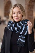 MS0500 StrIpe Chenille Boucle Knit Scarf