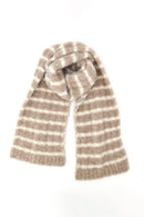 MS0500 StrIpe Chenille Boucle Knit Scarf