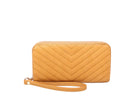 QA0012 Avery Double Zip Around Wristlet Wallet