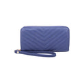QA0012 Avery Double Zip Around Wristlet Wallet