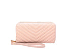 QA0012 Avery Double Zip Around Wristlet Wallet