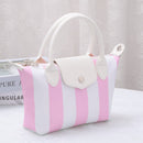 PP782S Riley Striped Nylon Double Handle Crossbody Bag