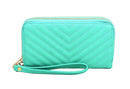 QA0012 Avery Double Zip Around Wristlet Wallet