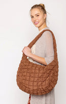 QBS320125 Cora Quilted Puffer Tote