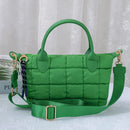 QP782 Quilted Puffer Satchel/Crossbody Bag