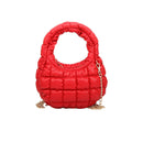 HQ127 Olivia Mini Quilted Puffer Top Handle Crossbody Bag