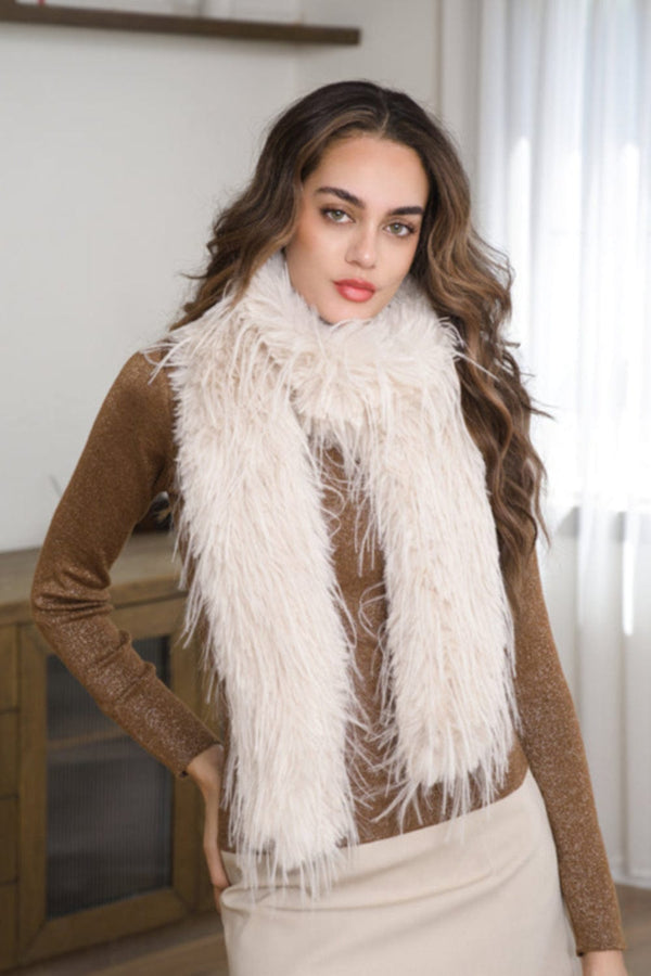 S5122 Fur Shaggy Scarf