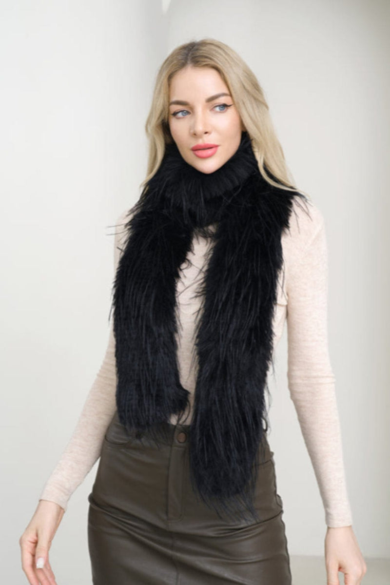S5122 Fur Shaggy Scarf