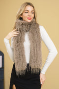 S5122 Fur Shaggy Scarf