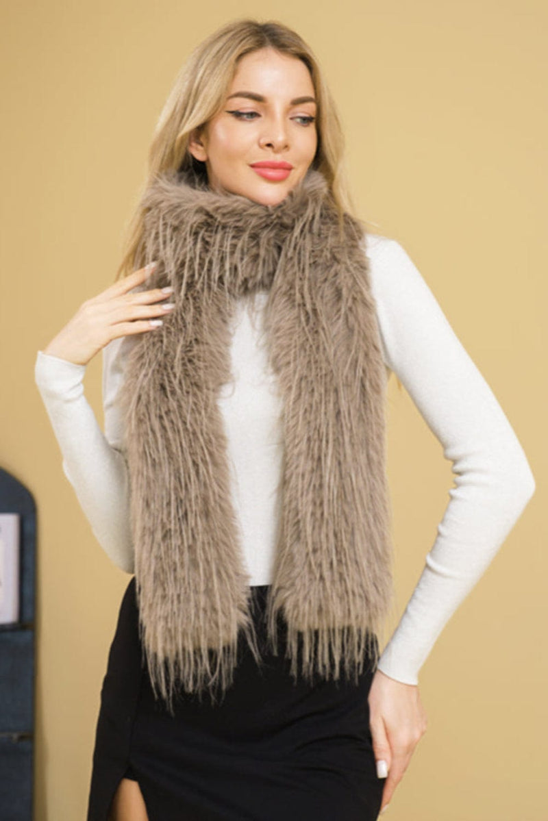 S5122 Fur Shaggy Scarf