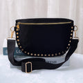 SD701 Carina Suede Studded Crossbody Bag