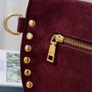 SD701 Carina Suede Studded Crossbody Bag