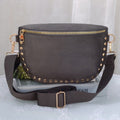 SD701 Carina Suede Studded Crossbody Bag