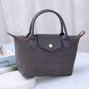 SD782  Britney Suede Double Handle Crossbody Bag