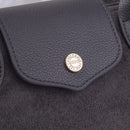 SD782  Britney Suede Double Handle Crossbody Bag