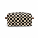 SF252036 Chloe Foldable Checkered Tote Bag