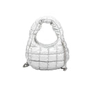 HQ127 Olivia Mini Quilted Puffer Top Handle Crossbody Bag