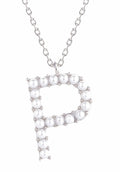 SJN330010 14K Dipped Pearl Letter Initial Necklace - MiMi Wholesale