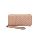 QA0012 Avery Double Zip Around Wristlet Wallet
