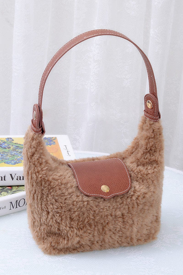 SW780 Shearling Convertible Clutch/Shoulder/Crossbody Bag