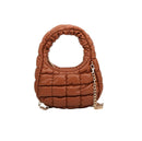 HQ127 Olivia Mini Quilted Puffer Top Handle Crossbody Bag