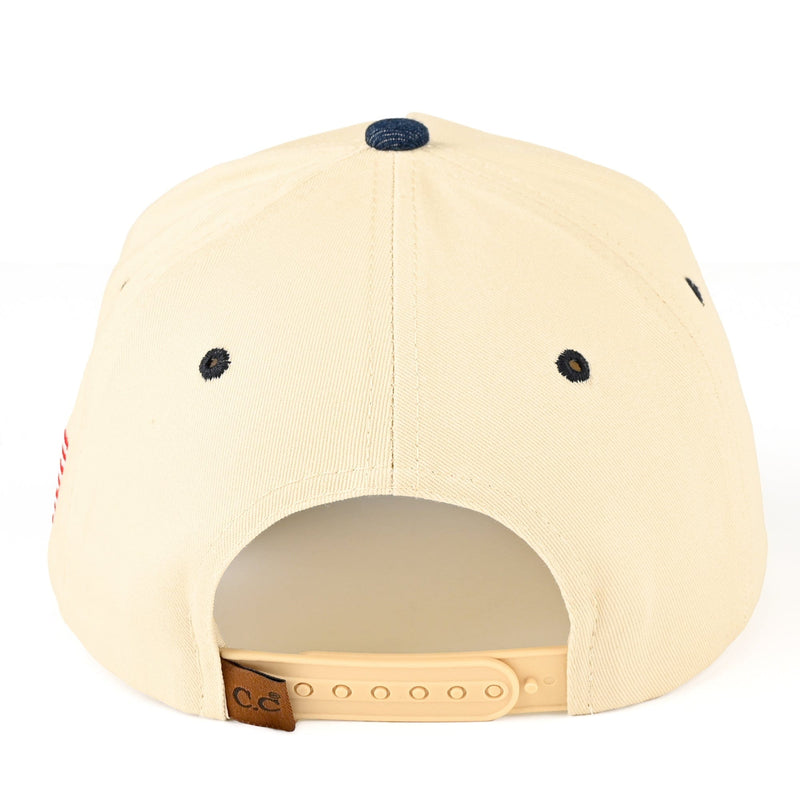 TCM0067 Two Tone God Bless America Embroidered Trucker Hat