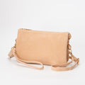 TG10573 Stacey Faux Suede 3 compartments Crossbody Bag