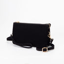 TG10573 Stacey Faux Suede 3 compartments Crossbody Bag