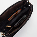 TG10573 Stacey Faux Suede 3 compartments Crossbody Bag