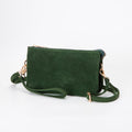 TG10573 Stacey Faux Suede 3 compartments Crossbody Bag